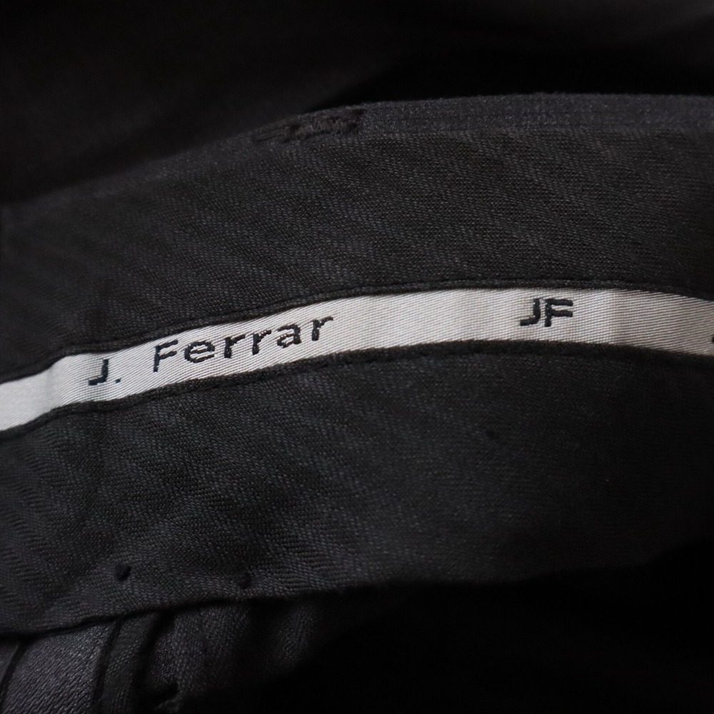 JF J Ferrar Pants Mens 30x30 Dress Slacks Suit Formal Flat Front Dark Gray - Picture 6 of 7